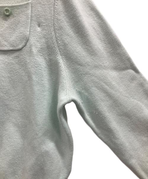 CABAN（キャバン）CABAN (キャバン) コットンカシミヤ クルーネックカーディガン グリーン サイズ:XSの古着・服飾アイテム