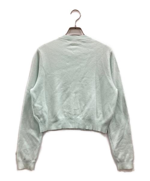 CABAN（キャバン）CABAN (キャバン) コットンカシミヤ クルーネックカーディガン グリーン サイズ:XSの古着・服飾アイテム