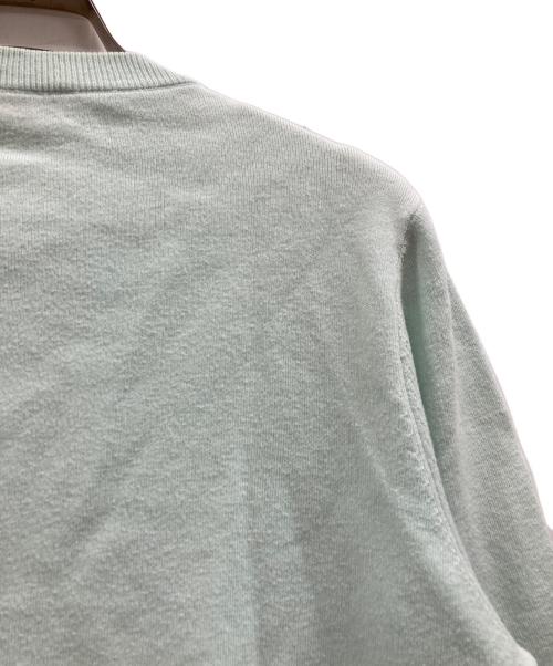 CABAN（キャバン）CABAN (キャバン) コットンカシミヤ クルーネックカーディガン グリーン サイズ:XSの古着・服飾アイテム