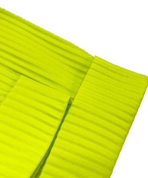 ISSEY MIYAKE（イッセイミヤケ）ISSEY MIYAKE (イッセイミヤケ) プリーツカットソー グリーン サイズ:不明(実寸参照)の古着・服飾アイテム