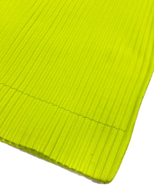 ISSEY MIYAKE（イッセイミヤケ）ISSEY MIYAKE (イッセイミヤケ) プリーツカットソー グリーン サイズ:不明(実寸参照)の古着・服飾アイテム