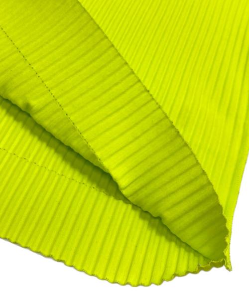 ISSEY MIYAKE（イッセイミヤケ）ISSEY MIYAKE (イッセイミヤケ) プリーツカットソー グリーン サイズ:不明(実寸参照)の古着・服飾アイテム