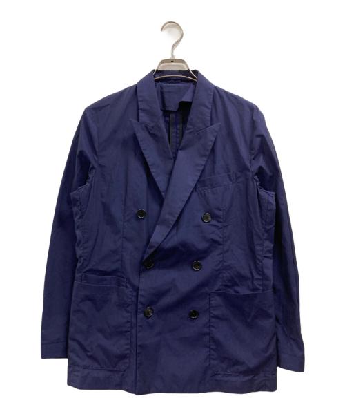 CABAN（キャバン）CABaN (キャバン) コットンシャンブレー ダブルブレストジャケット パープル サイズ:Sの古着・服飾アイテム