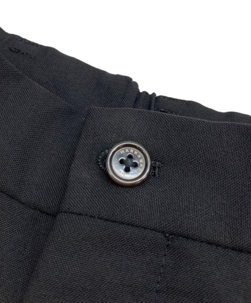 MARKAWARE（マーカウェア）MARKAWARE (マーカウェア) STUDIOUS別注 ペグトップトラウザ ブラック サイズ:不明(実寸参照)の古着・服飾アイテム