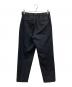 MARKAWARE (マーカウェア) STUDIOUS別注 ペグトップトラウザ ブラック サイズ:不明(実寸参照)：7000円