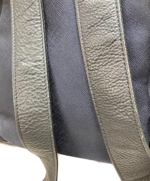 PELLE MORBIDA（ペッレモルビダ）PELLE MORBIDA (ペッレモルビダ) フラップリュック ネイビー×ブラックの古着・服飾アイテム