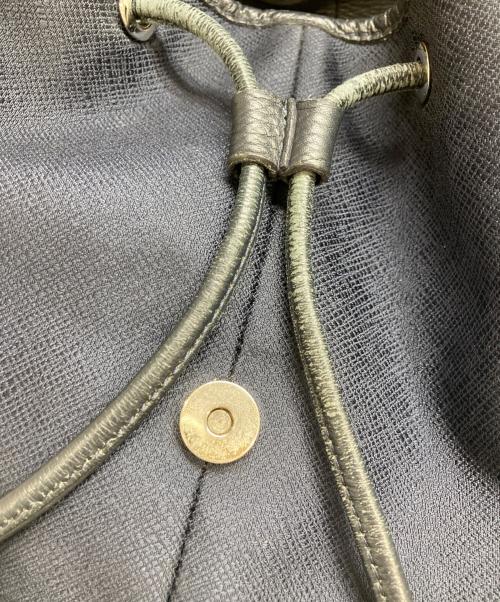 PELLE MORBIDA（ペッレモルビダ）PELLE MORBIDA (ペッレモルビダ) フラップリュック ネイビー×ブラックの古着・服飾アイテム