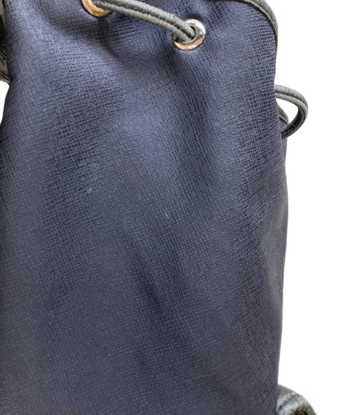 PELLE MORBIDA（ペッレモルビダ）PELLE MORBIDA (ペッレモルビダ) フラップリュック ネイビー×ブラックの古着・服飾アイテム