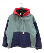 N.HOOLYWOODエヌ ハリウッド）の古着「HOODED POLYFILLED BLOUSON」｜ブルー×グリーン