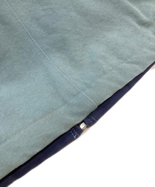 N.HOOLYWOOD（エヌ ハリウッド）N.HOOLYWOOD (エヌ ハリウッド) HOODED POLYFILLED BLOUSON ブルー×グリーン サイズ:38の古着・服飾アイテム