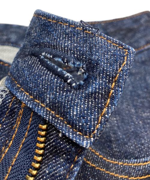 KOJIMA GENES（コジマジーンズ）KOJIMA GENES (コジマジーンズ) HONDA (ホンダ) ストライプ モンキーコンボパンツ インディゴ サイズ:25の古着・服飾アイテム