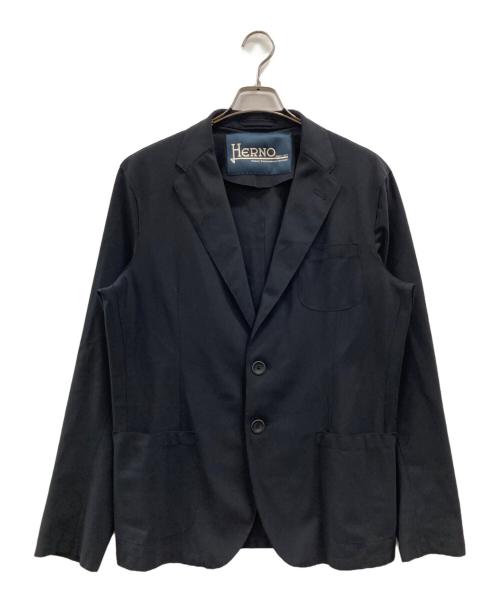 HERNO（ヘルノ）HERNO (ヘルノ) 撥水 ナイロン ストレッチテーラードジャケット ブラック サイズ:50の古着・服飾アイテム