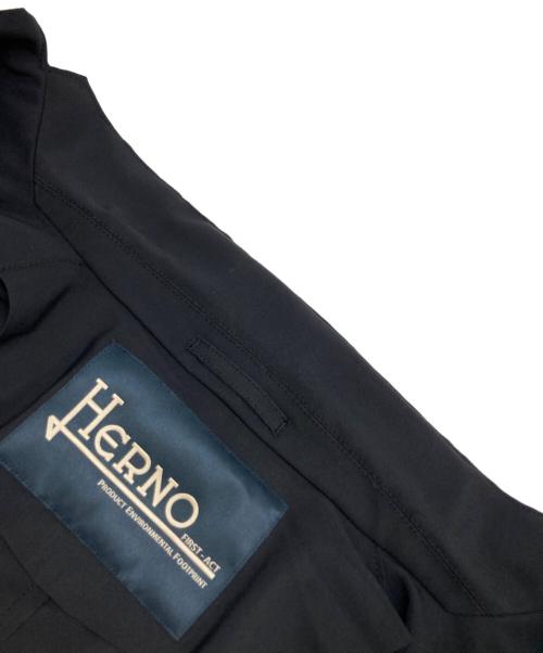 HERNO（ヘルノ）HERNO (ヘルノ) 撥水 ナイロン ストレッチテーラードジャケット ブラック サイズ:50の古着・服飾アイテム
