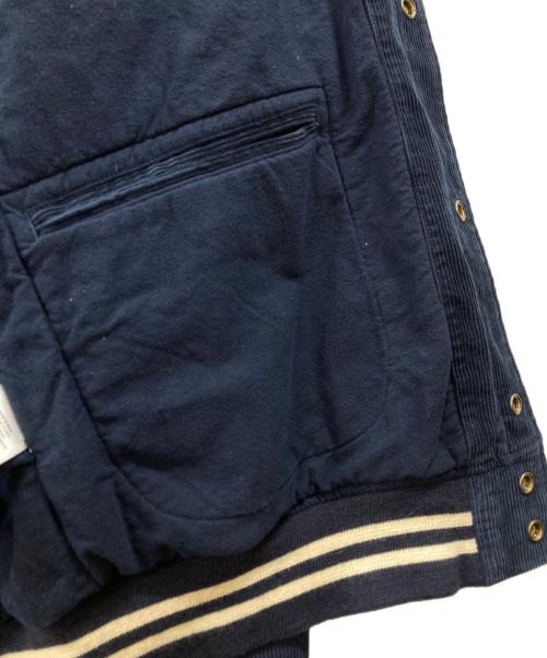 POLO RALPH LAUREN（ポロ・ラルフローレン）POLO RALPH LAUREN (ポロ・ラルフローレン) コーデュロイレタージャケット ネイビー サイズ:Lの古着・服飾アイテム
