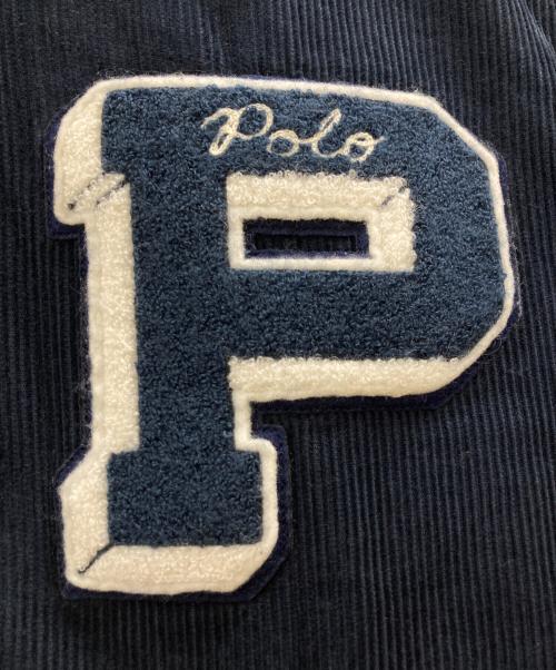 POLO RALPH LAUREN（ポロ・ラルフローレン）POLO RALPH LAUREN (ポロ・ラルフローレン) コーデュロイレタージャケット ネイビー サイズ:Lの古着・服飾アイテム