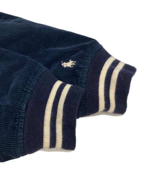 POLO RALPH LAUREN（ポロ・ラルフローレン）POLO RALPH LAUREN (ポロ・ラルフローレン) コーデュロイレタージャケット ネイビー サイズ:Lの古着・服飾アイテム
