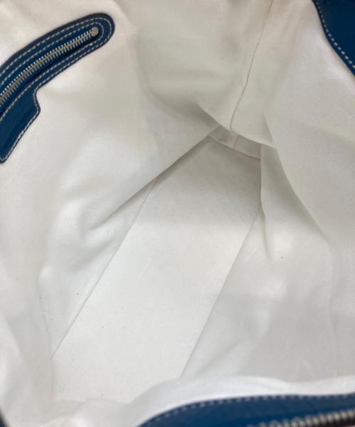 CHAMBORD SELLIER（シャンボール セリエ）CHAMBORD SELLIER (シャンボール セリエ) LOCHES レザーワンショルダーバッグ ブルーの古着・服飾アイテム