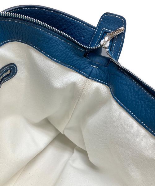CHAMBORD SELLIER（シャンボール セリエ）CHAMBORD SELLIER (シャンボール セリエ) LOCHES レザーワンショルダーバッグ ブルーの古着・服飾アイテム