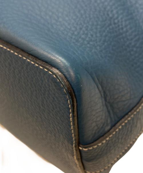 CHAMBORD SELLIER（シャンボール セリエ）CHAMBORD SELLIER (シャンボール セリエ) LOCHES レザーワンショルダーバッグ ブルーの古着・服飾アイテム