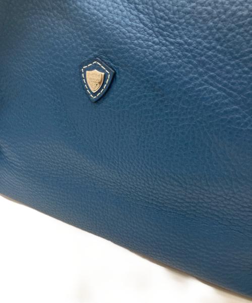 CHAMBORD SELLIER（シャンボール セリエ）CHAMBORD SELLIER (シャンボール セリエ) LOCHES レザーワンショルダーバッグ ブルーの古着・服飾アイテム