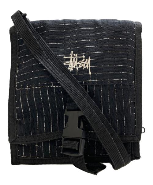 stussy（ステューシー）stussy (ステューシー) ショルダーウォレット ブラックの古着・服飾アイテム
