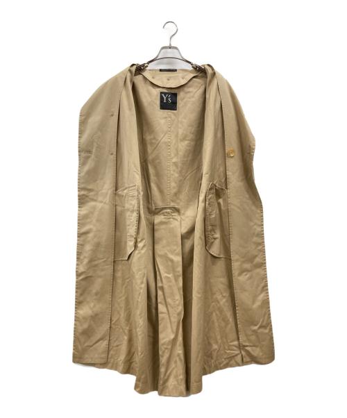 Y's（ワイズ）Y's (ワイズ) ノースリーブトレンチコート ベージュ サイズ:2 未使用品の古着・服飾アイテム