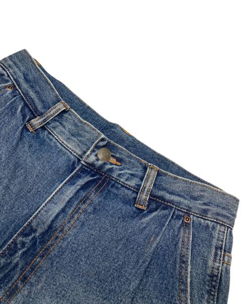 YENN（イエン）YENN (イエン) CURVED SEAM DENIM PT ブルー サイズ:36の古着・服飾アイテム