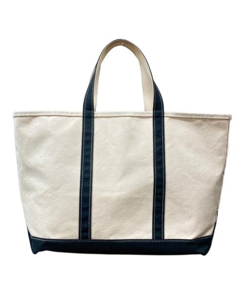 L.L.Bean（エルエルビーン）L.L.Bean (エルエルビーン) BOAT AND TOTE トートバッグ ベージュ×ブラックの古着・服飾アイテム