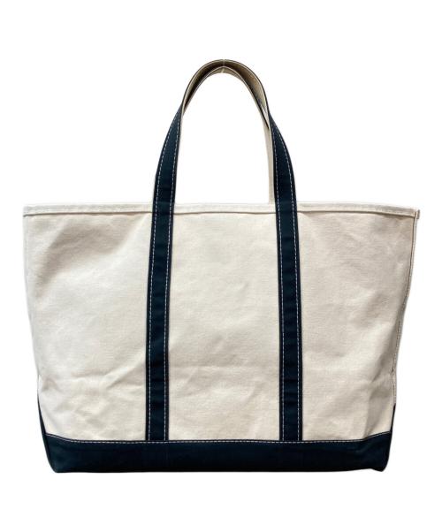 L.L.Bean（エルエルビーン）L.L.Bean (エルエルビーン) BOAT AND TOTE トートバッグ ベージュ×ブラックの古着・服飾アイテム