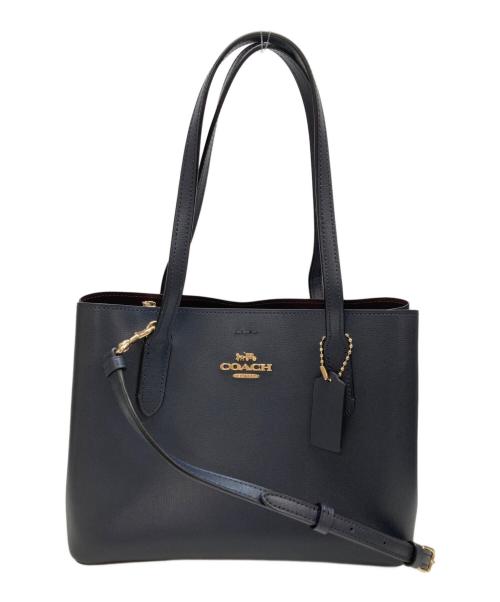 COACH（コーチ）COACH (コーチ) ミニアベニュー 2WAY トートバッグ ネイビーの古着・服飾アイテム