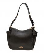 COACHコーチ）の古着「レザー ローリー ショルダーバッグ」｜ブラック