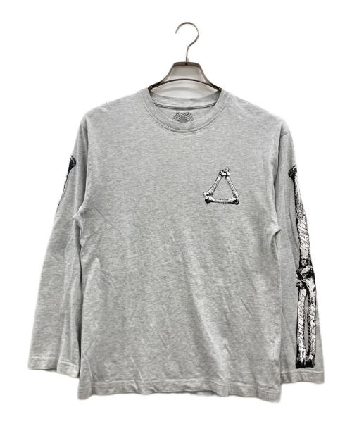 PALACE（パレス）PALACE (パレス) TRI-BONE LONGSLEEVE グレー サイズ:Sの古着・服飾アイテム