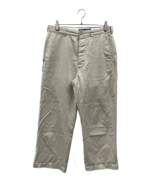 POLO RALPH LAUREN（ポロ・ラルフローレン）POLO RALPH LAUREN (ポロ・ラルフローレン) RELAXED FIT ツータック チノパン ポロチノ ベージュ サイズ:32/30の古着・服飾アイテム