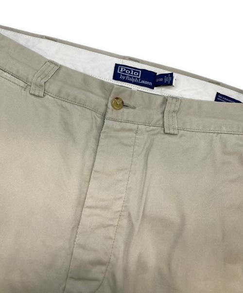 POLO RALPH LAUREN（ポロ・ラルフローレン）POLO RALPH LAUREN (ポロ・ラルフローレン) RELAXED FIT ツータック チノパン ポロチノ ベージュ サイズ:32/30の古着・服飾アイテム