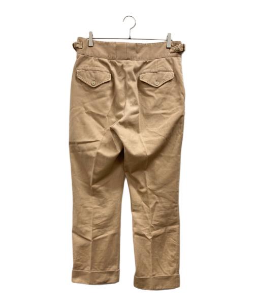 POLO RALPH LAUREN（ポロ・ラルフローレン）POLO RALPH LAUREN (ポロ・ラルフローレン) サイドアジャスタータック入ノパン ブラウン サイズ:W34の古着・服飾アイテム