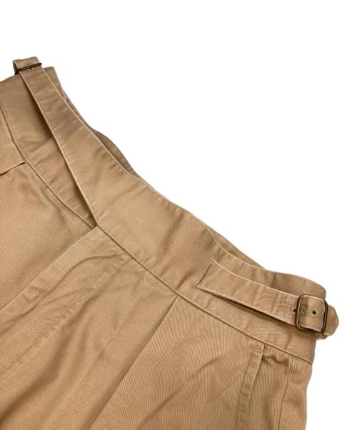 POLO RALPH LAUREN（ポロ・ラルフローレン）POLO RALPH LAUREN (ポロ・ラルフローレン) サイドアジャスタータック入ノパン ブラウン サイズ:W34の古着・服飾アイテム
