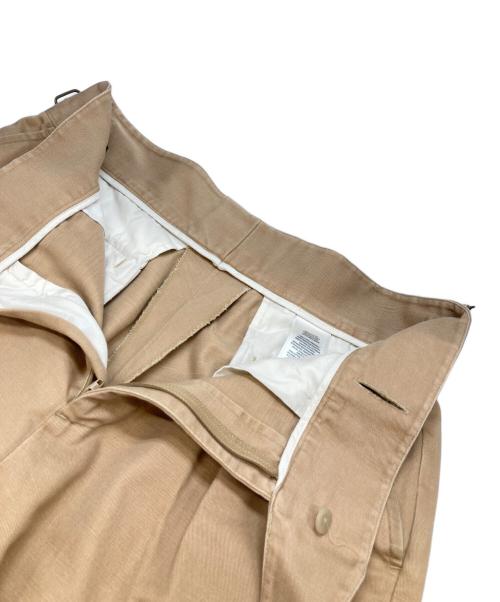 POLO RALPH LAUREN（ポロ・ラルフローレン）POLO RALPH LAUREN (ポロ・ラルフローレン) サイドアジャスタータック入ノパン ブラウン サイズ:W34の古着・服飾アイテム