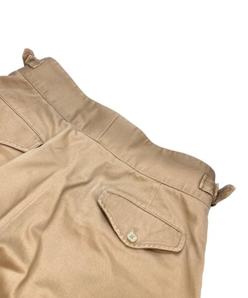 POLO RALPH LAUREN（ポロ・ラルフローレン）POLO RALPH LAUREN (ポロ・ラルフローレン) サイドアジャスタータック入ノパン ブラウン サイズ:W34の古着・服飾アイテム