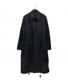 Y's BANG ON（ワイズ バングオン）の古着「ジップアップウールコート」｜ブラック