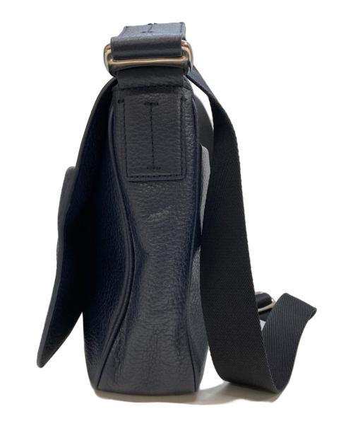 BALLY（バリー）BALLY (バリー) レザーフラップショルダーバッグ ネイビーの古着・服飾アイテム