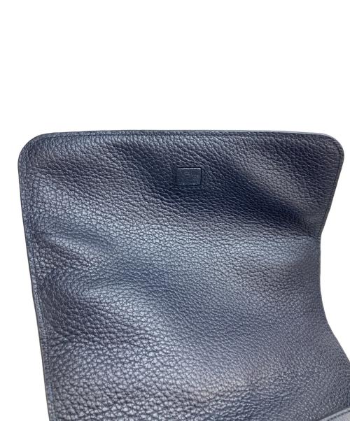 BALLY（バリー）BALLY (バリー) レザーフラップショルダーバッグ ネイビーの古着・服飾アイテム