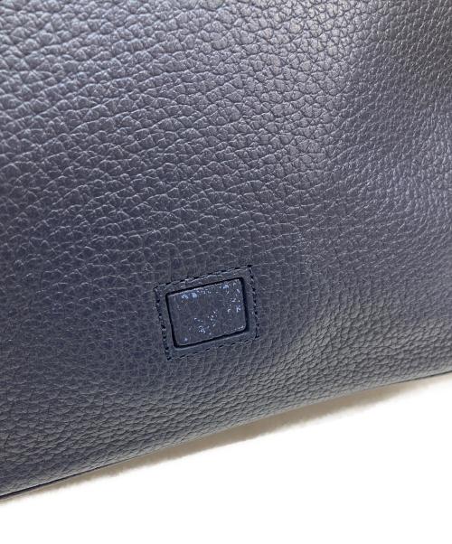 BALLY（バリー）BALLY (バリー) レザーフラップショルダーバッグ ネイビーの古着・服飾アイテム