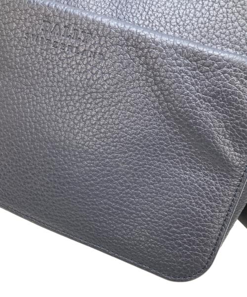 BALLY（バリー）BALLY (バリー) レザーフラップショルダーバッグ ネイビーの古着・服飾アイテム