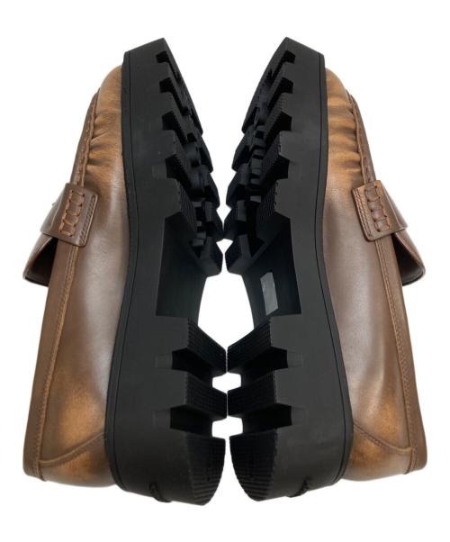MARC JACOBS（マークジェイコブス）MARC JACOBS (マークジェイコブス) FRANKIE LOAFER ブラウン サイズ:38の古着・服飾アイテム