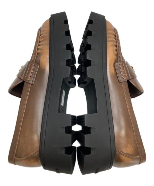 MARC JACOBS（マークジェイコブス）MARC JACOBS (マークジェイコブス) FRANKIE LOAFER ブラウン サイズ:38の古着・服飾アイテム