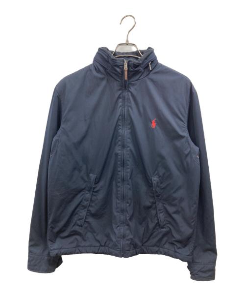 POLO RALPH LAUREN（ポロ・ラルフローレン）POLO RALPH LAUREN (ポロ・ラルフローレン) ポロ刺繍ナイロンジャケット ネイビー サイズ:Mの古着・服飾アイテム