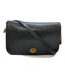 COACH（コーチ）の古着「ターンロックショルダーバッグ」｜ブラック
