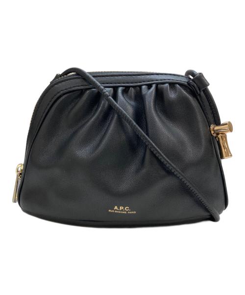 A.P.C.（アーペーセー）A.P.C. (アーペーセー) Ninon スモールドローストリングバッグ ブラックの古着・服飾アイテム
