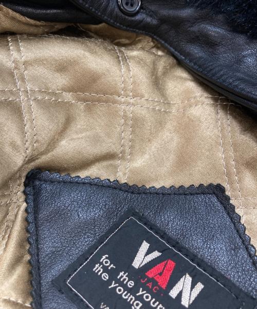 VAN（ヴァン）VAN (ヴァン) フライトレザージャケット ブラック サイズ:Mの古着・服飾アイテム