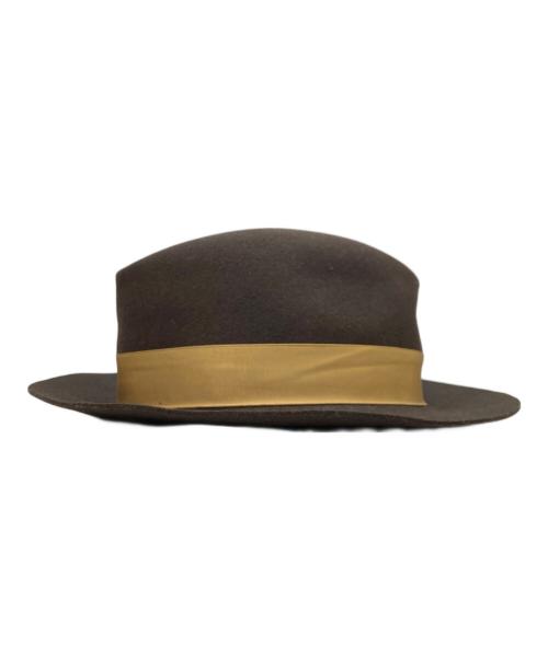 INDIANA JONES（インディアナジョーンズ）INDIANA JONES (インディアナジョーンズ) ウールフェルトハット ブラウン サイズ:Lの古着・服飾アイテム